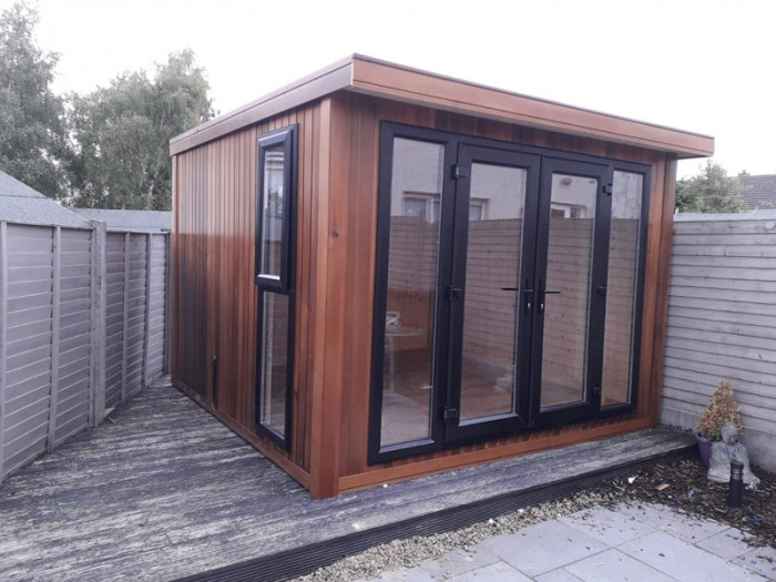 Shed Factory 8x8 Canadian Red Cedar Contemporary Garden Room