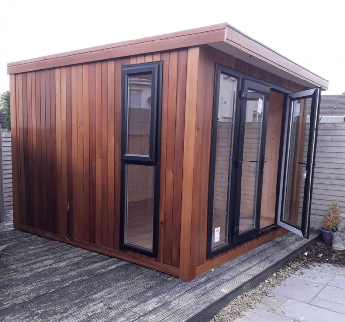 Shed Factory 8x8 Canadian Red Cedar Contemporary Garden Room