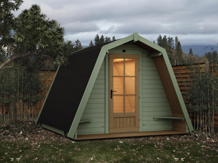 Shed Factory - 10x10 Garden Glamping Pod Eclipse ...