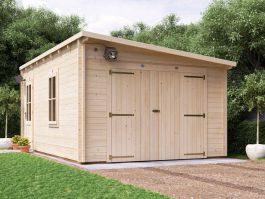 18x12 dunsterhouse dudelair pent roof garage 45mm from