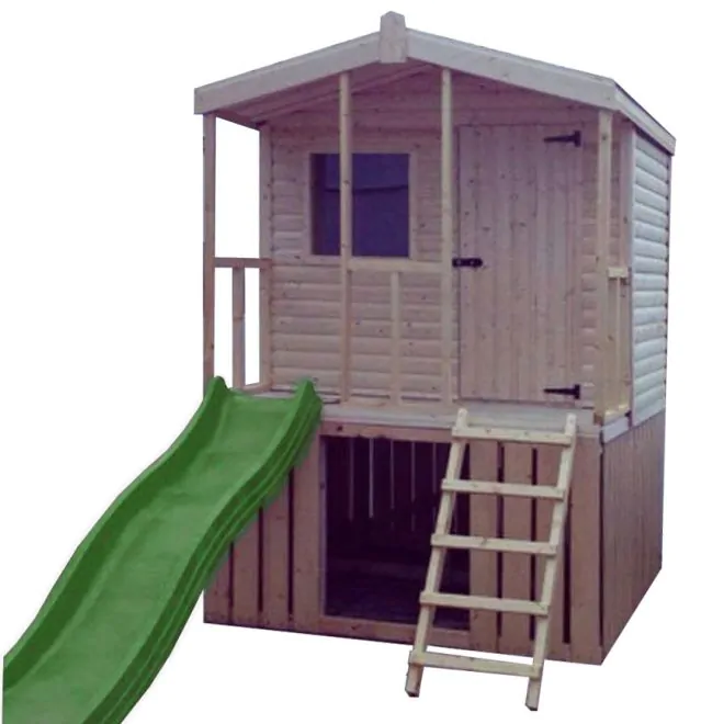 Childrens playhouse with slide cheap