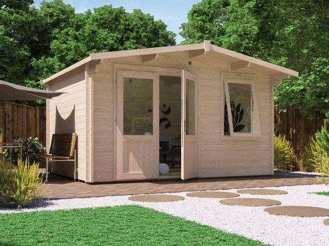 12x10 fully insulated garden office with electrics