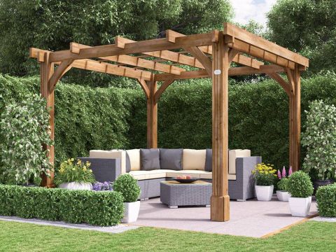 W10' x D10' Atlas Wooden Pergola