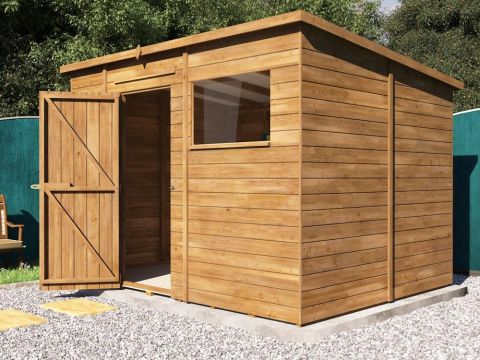 10x8 Dads Heavy Duty Pent Shed