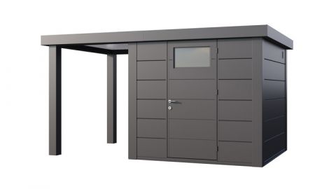 13x8 Telluria Eleganto Steel Shed Small Left Extension (Anthracite Only)