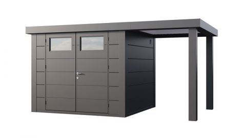 14x8 Telluria Eleganto Steel Shed Small Right Extension (Anthracite Example)