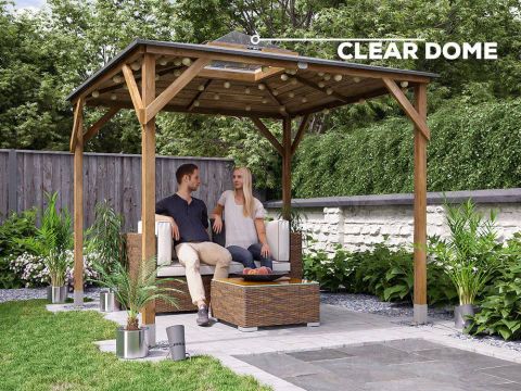 8x8 Erin Open Gazebo with Dome