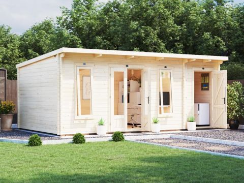 30x12 Evil Amy Multi-Room Log Cabin (45mm)