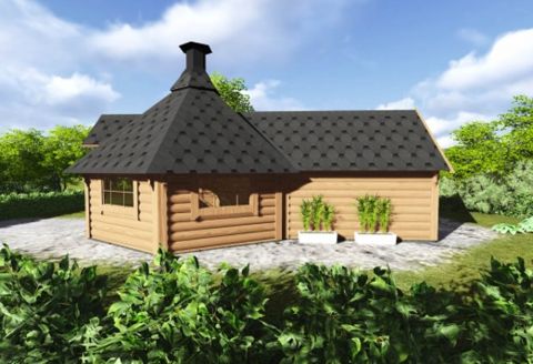 16x12 Viking Extended BBQ hut