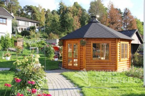 16x16 Glazed Garden Pavilion from the Shed Factory Ireland