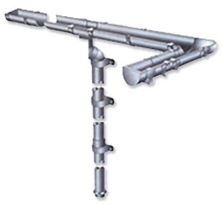 Guttering system Rain downpipes